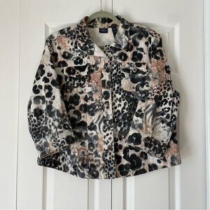 Westbound Animal Print Jacket - Black, Brown, Cream